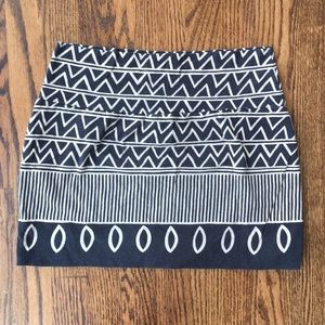 BDG body con geo print skirt